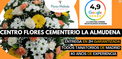 Floristería para enviar flores al cementerio ALMUDENA Madrid