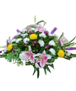 almohadón de flores Tradicional para difuntos